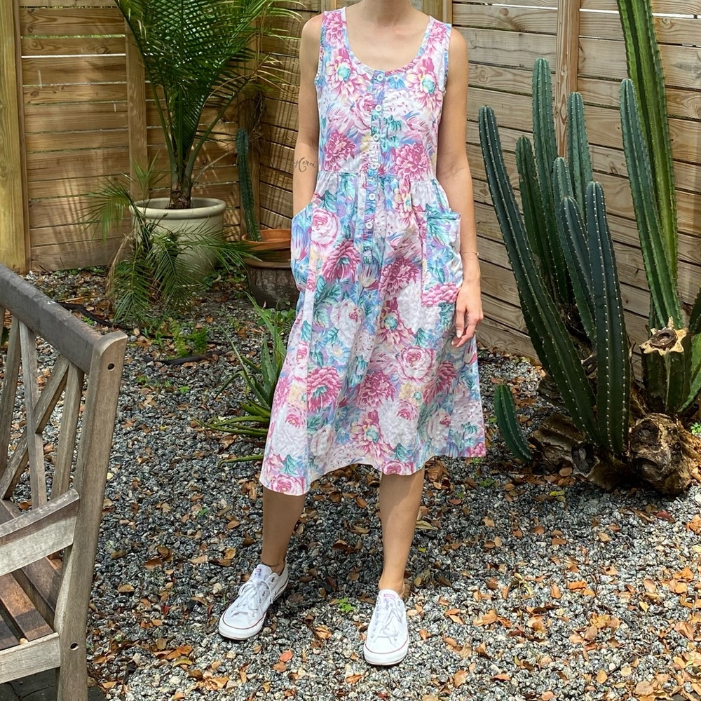 Vintage Laura Ashley Floral Dress